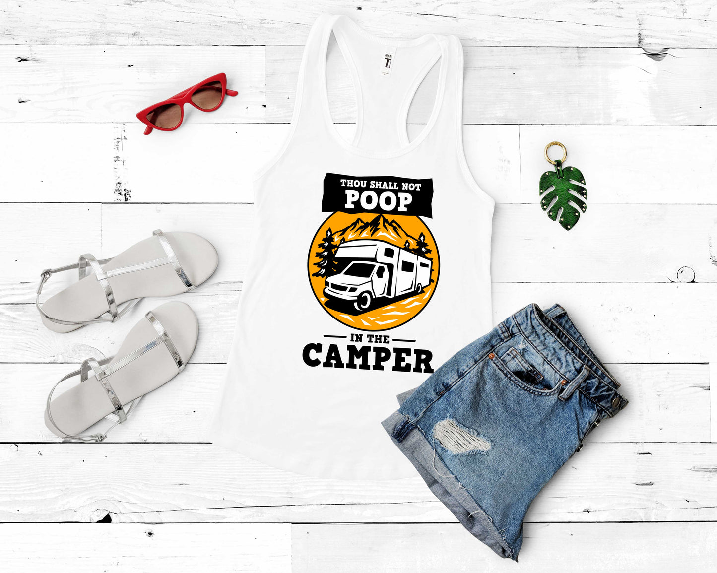 Thou Shall Not Poop In the Camper | Funny Camping Shirts for the Outdoor Adventurer