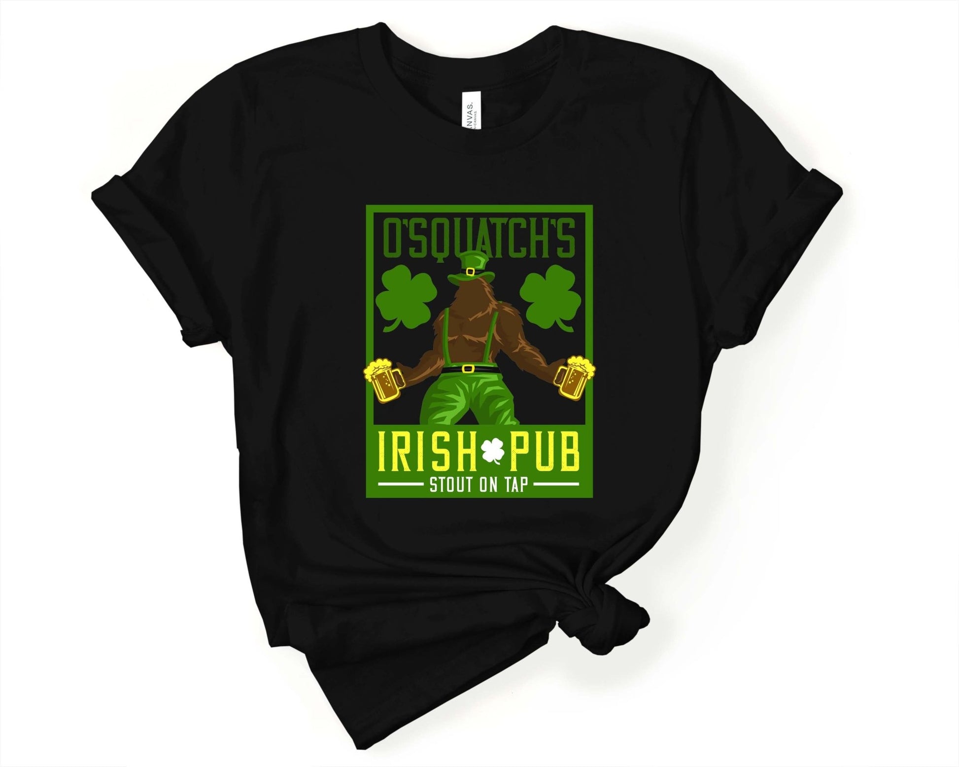 O'Squatch's Irish Pub Bigfoot T-Shirt - Gone Coastal Creations - Shirts