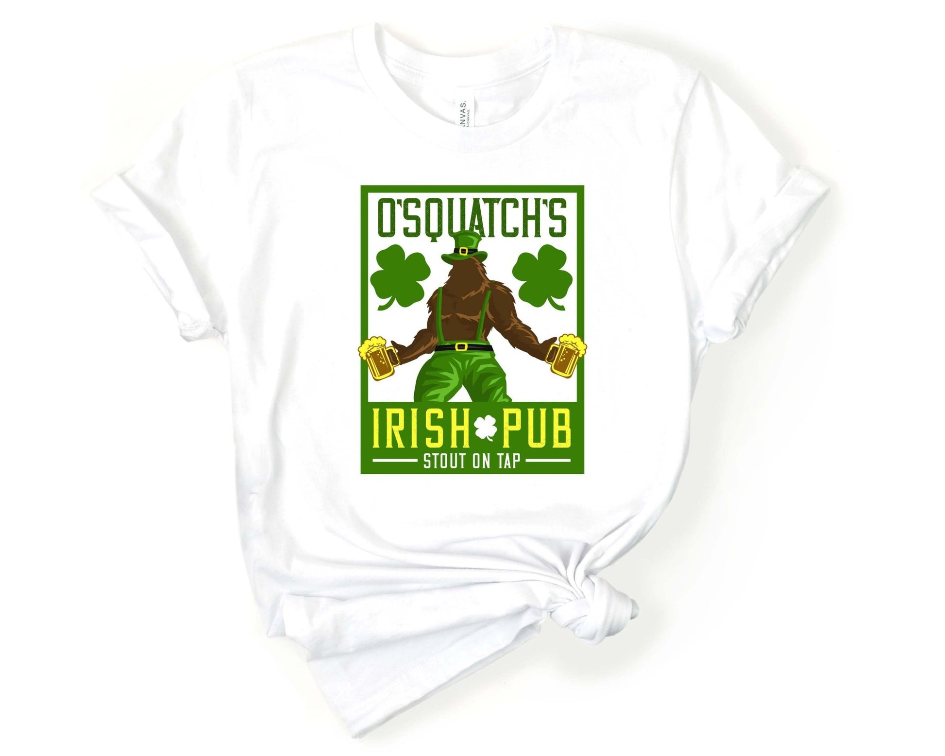 O'Squatch's Irish Pub Bigfoot T-Shirt - Gone Coastal Creations - Shirts