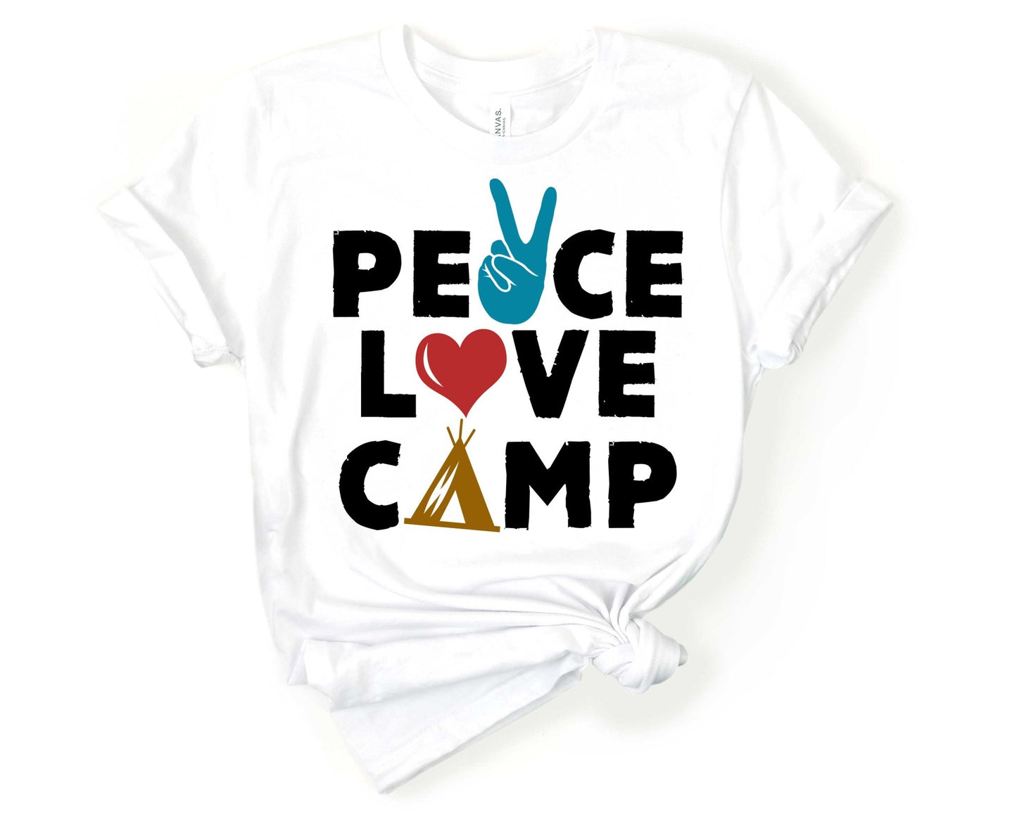 Peace Love Camp | Funny Camping Shirts for the Outdoor Adventurer - Gone Coastal Creations - shirts