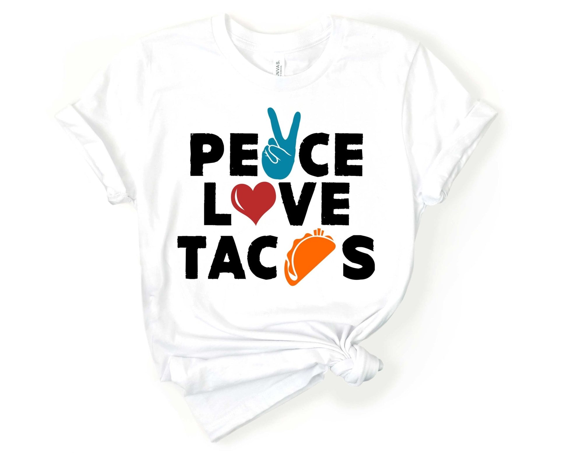 Peace Love Taco | Taco Lover Shirt - Gone Coastal Creations - Shirts