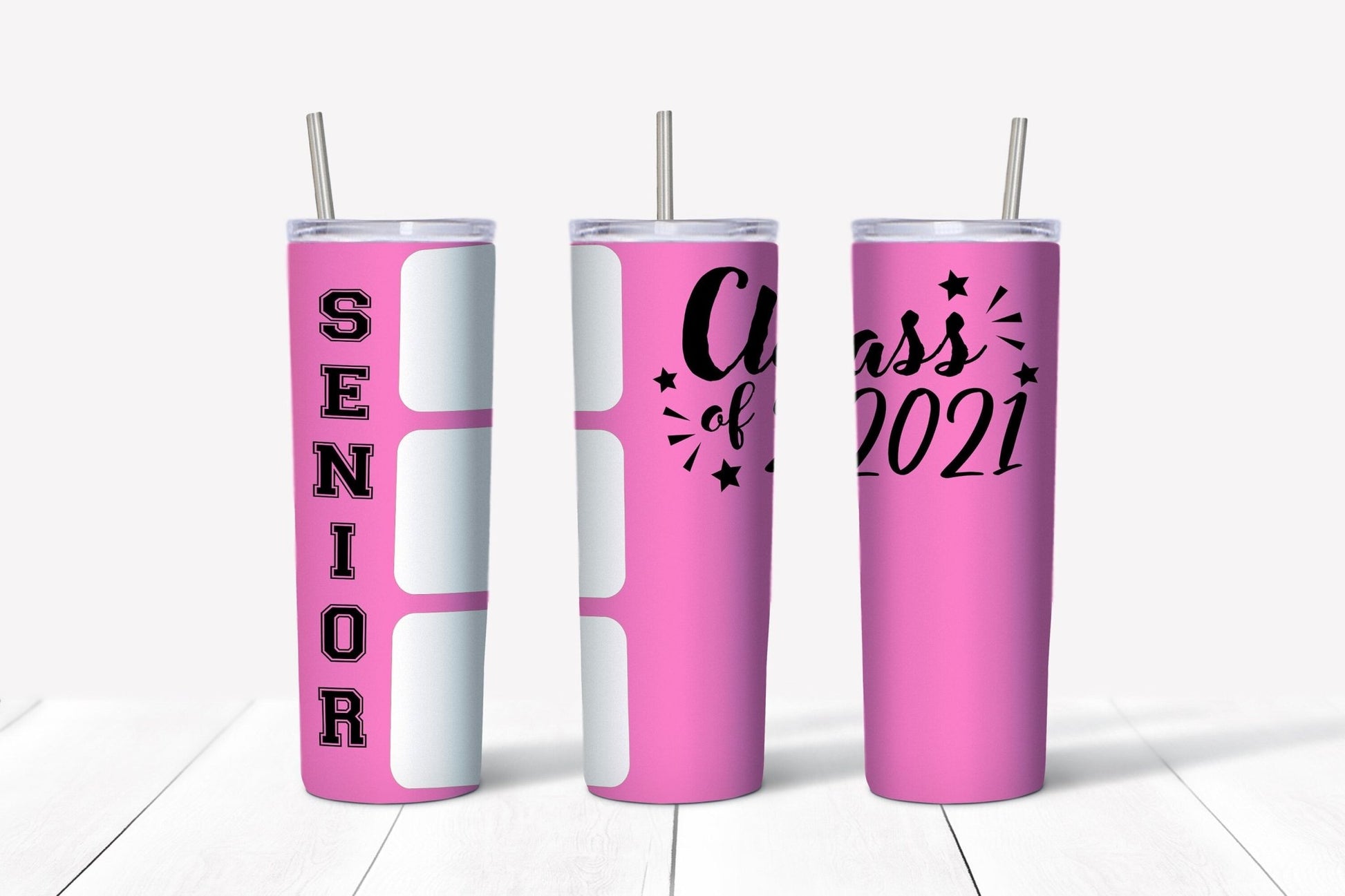 Personalized senior class portrait tumbler - Gone Coastal Creations - Mugs & Tumblers