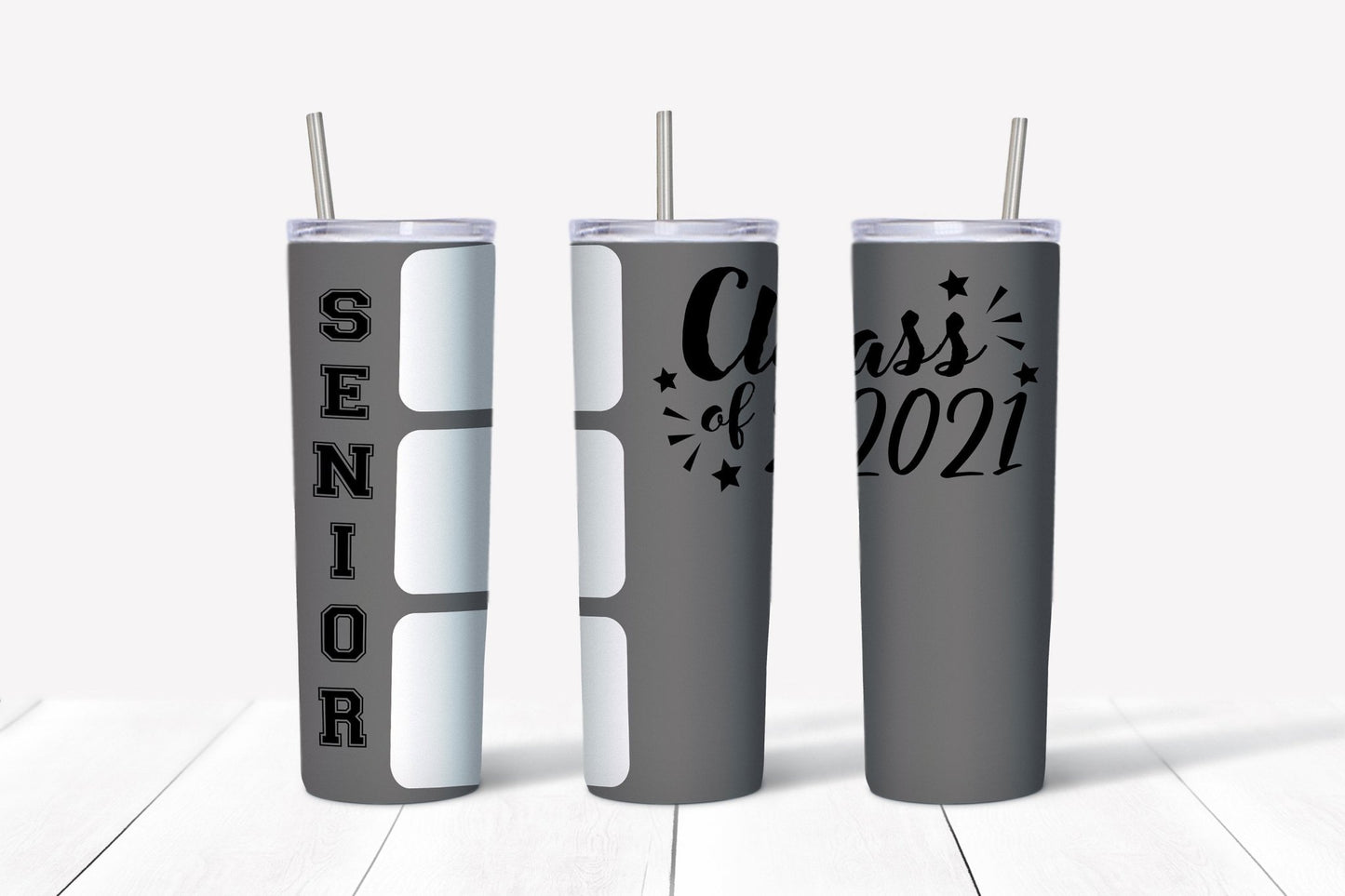 Personalized senior class portrait tumbler - Gone Coastal Creations - Mugs & Tumblers