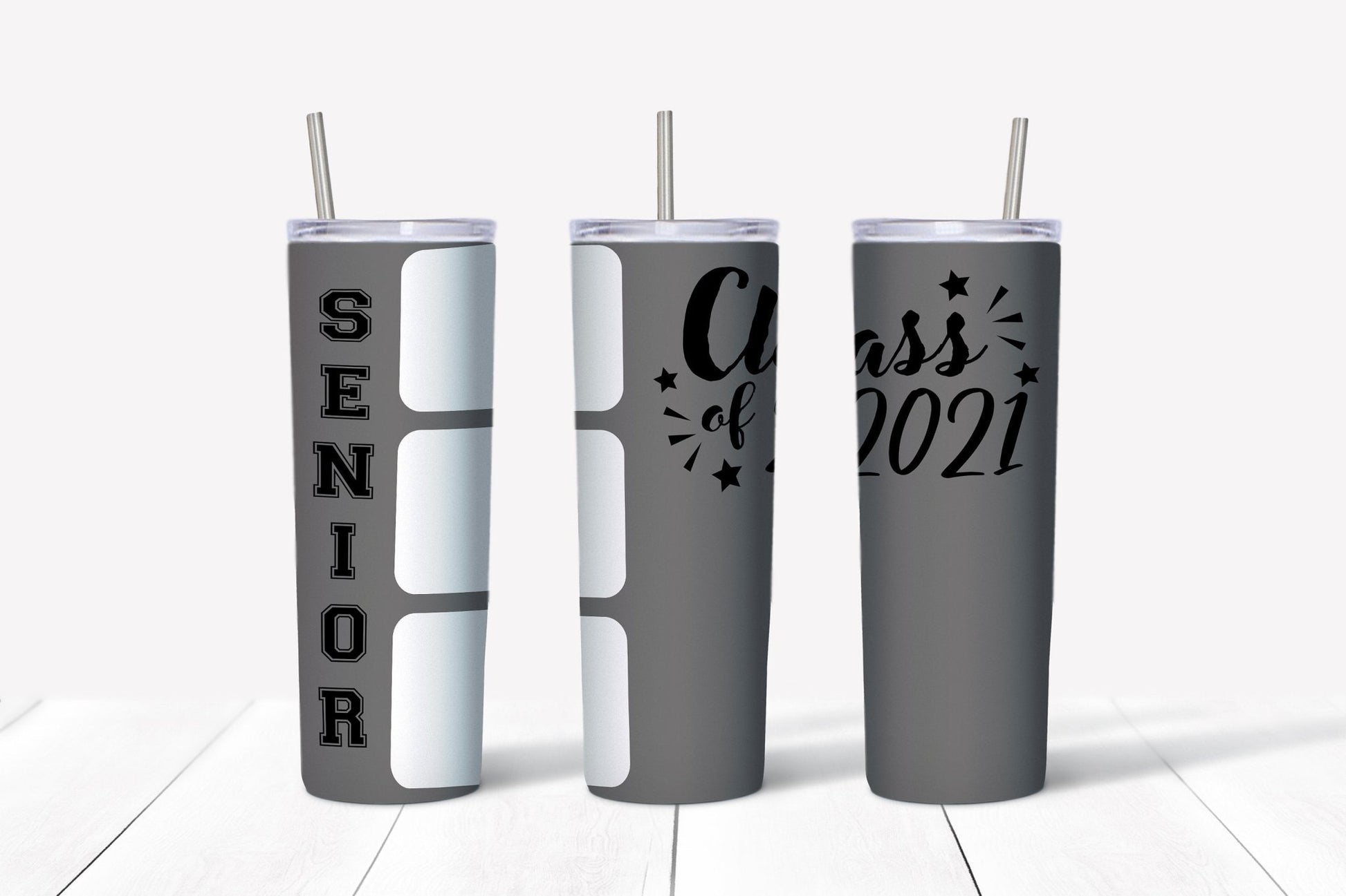 Personalized senior class portrait tumbler - Gone Coastal Creations - Mugs & Tumblers