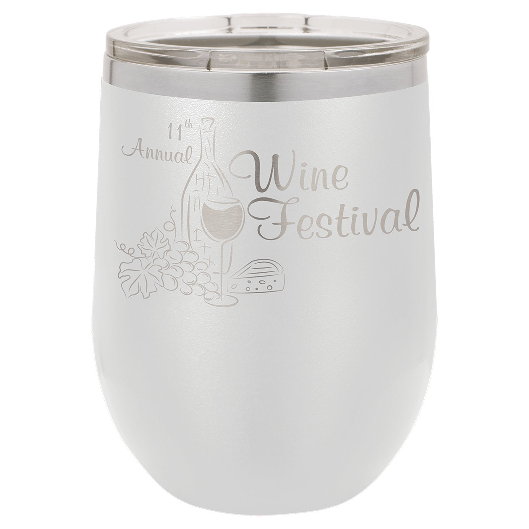 Laser Engraved 12 oz. & 16 oz. Stemless Wine Tumblers