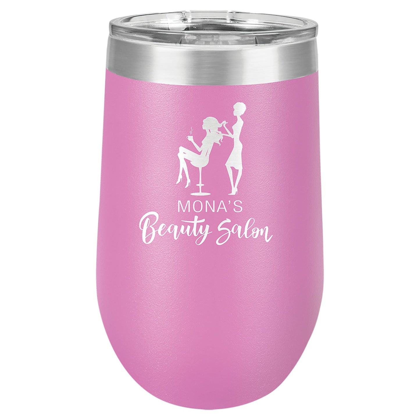 Polar Camel 16 oz. Stemless Tumbler with Clear Lid - Ready for Personalized Laser Engraving - Gone Coastal Creations - Laser Engraved Drinkware