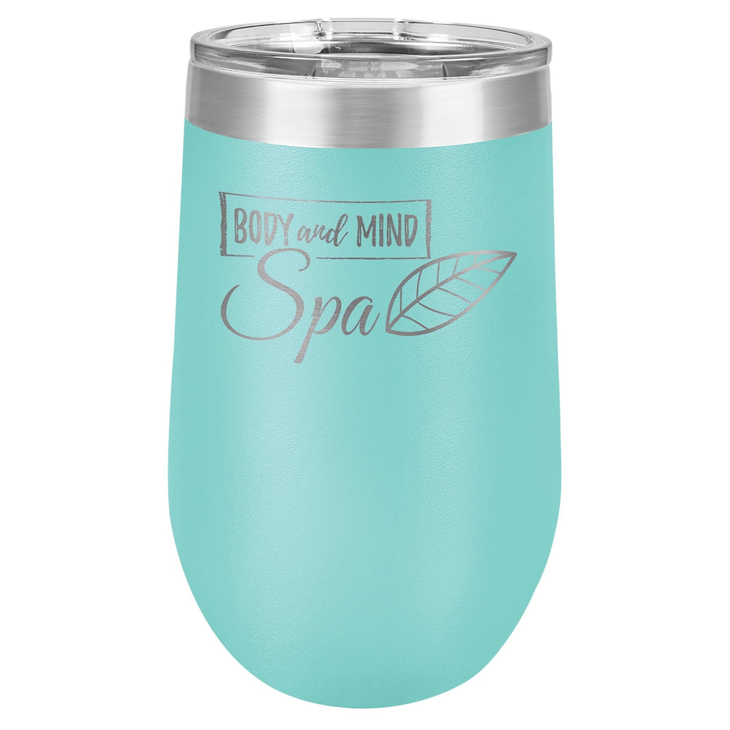 Polar Camel 16 oz. Stemless Tumbler with Clear Lid - Ready for Personalized Laser Engraving - Gone Coastal Creations - Laser Engraved Drinkware