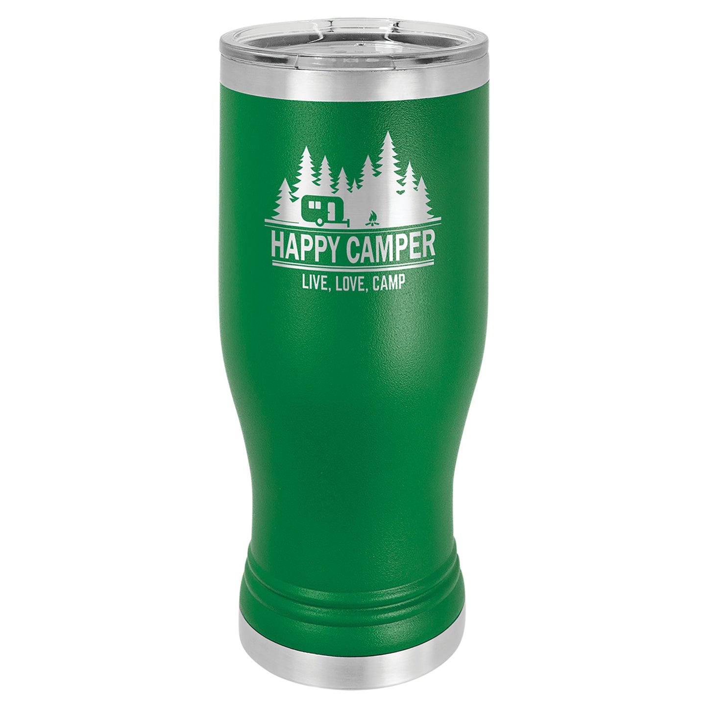 Polar Camel 20 oz. Pilsner with Clear Lid - Ready for Personalized Laser Engraving - Gone Coastal Creations - Laser Engraved Drinkware