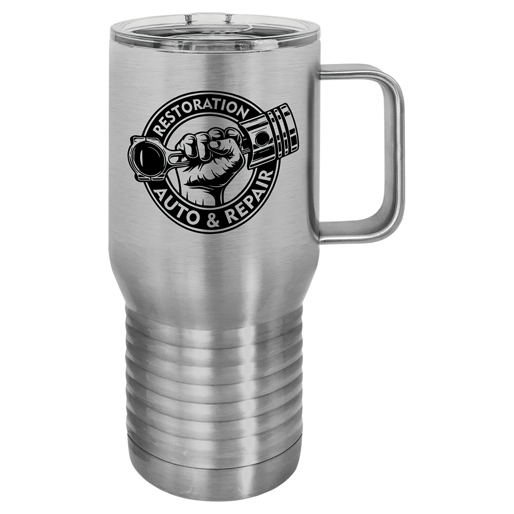 Polar Camel 15 oz. Stainless Steel Vacuum Insulated Tea or Coffee Mug with  Slider Lid (Black)