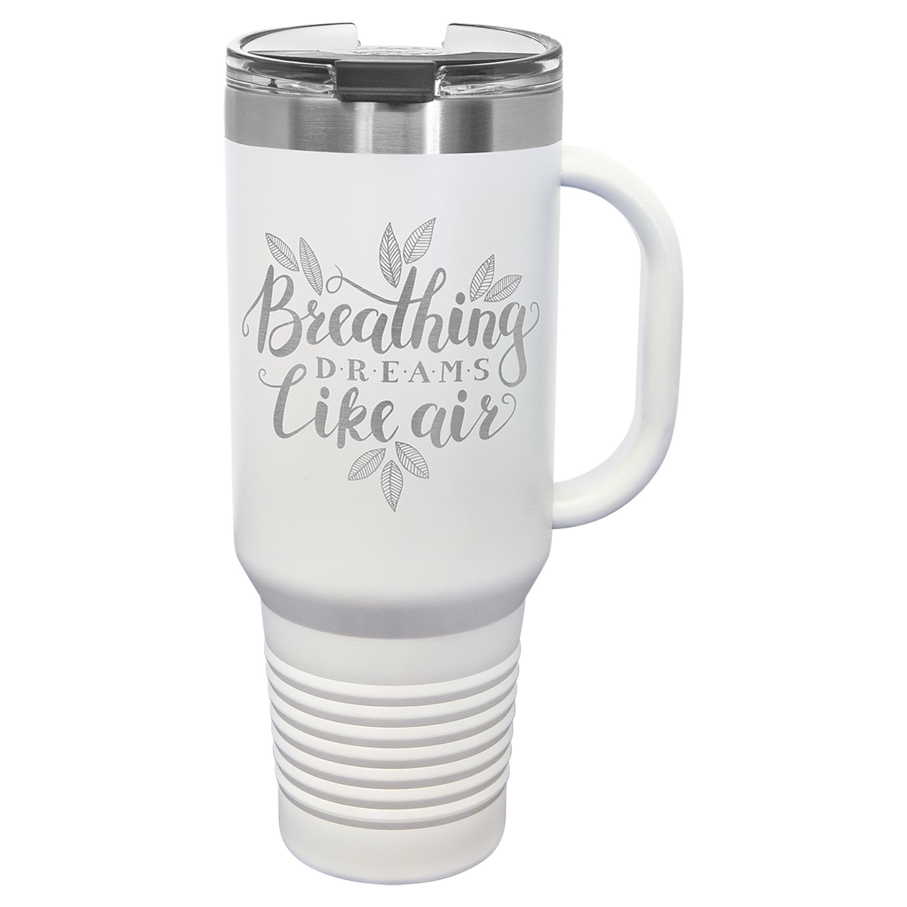 Polar Camel 40 oz. Vacuum Insulated Travel Mug with Handle - Ready for Personalized Laser Engraving - Gone Coastal Creations - Laser Engraved Drinkware