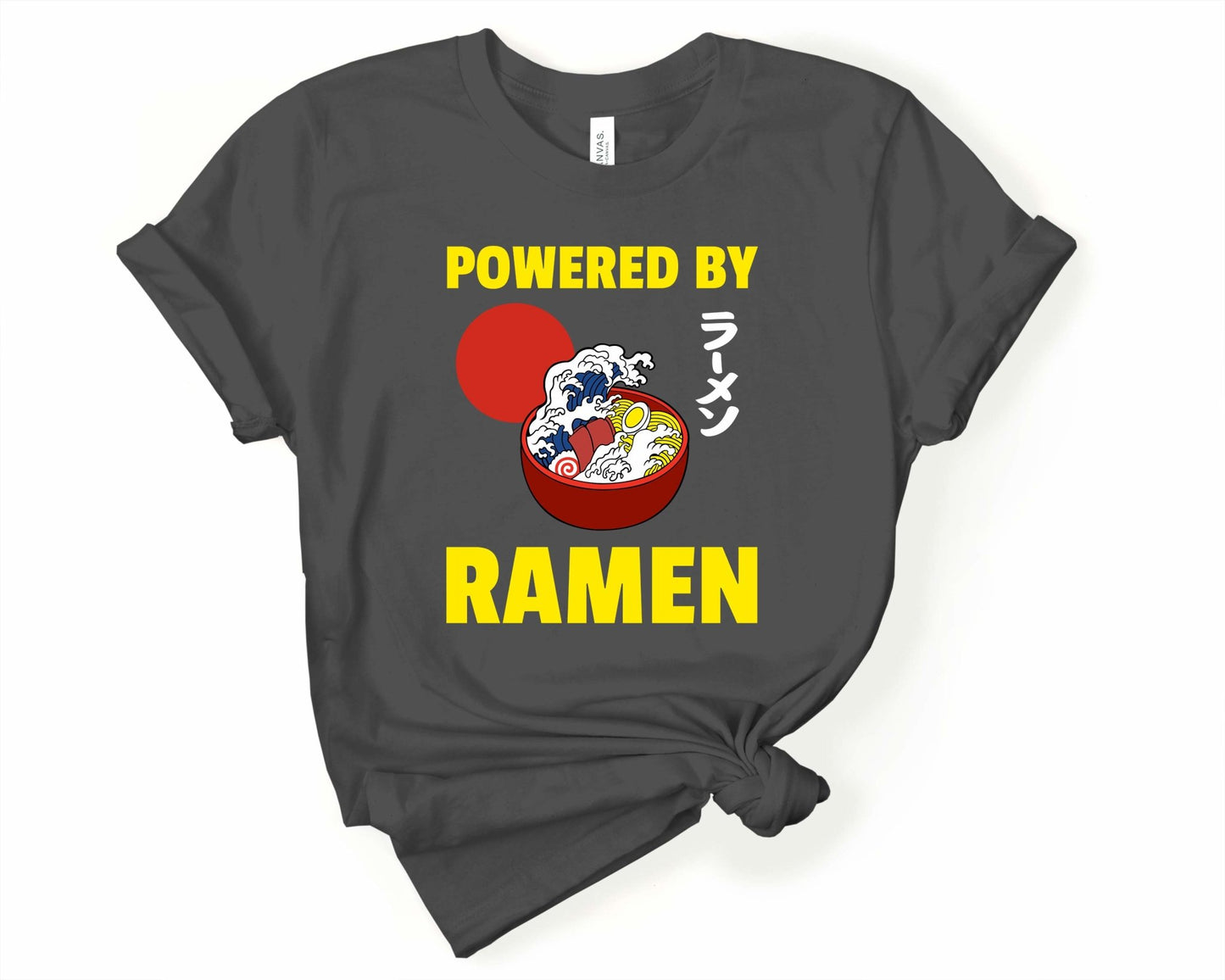 Powered by Ramen Shirt for Foodie | Stocking Stuffer for College Student - Gone Coastal Creations - Shirts