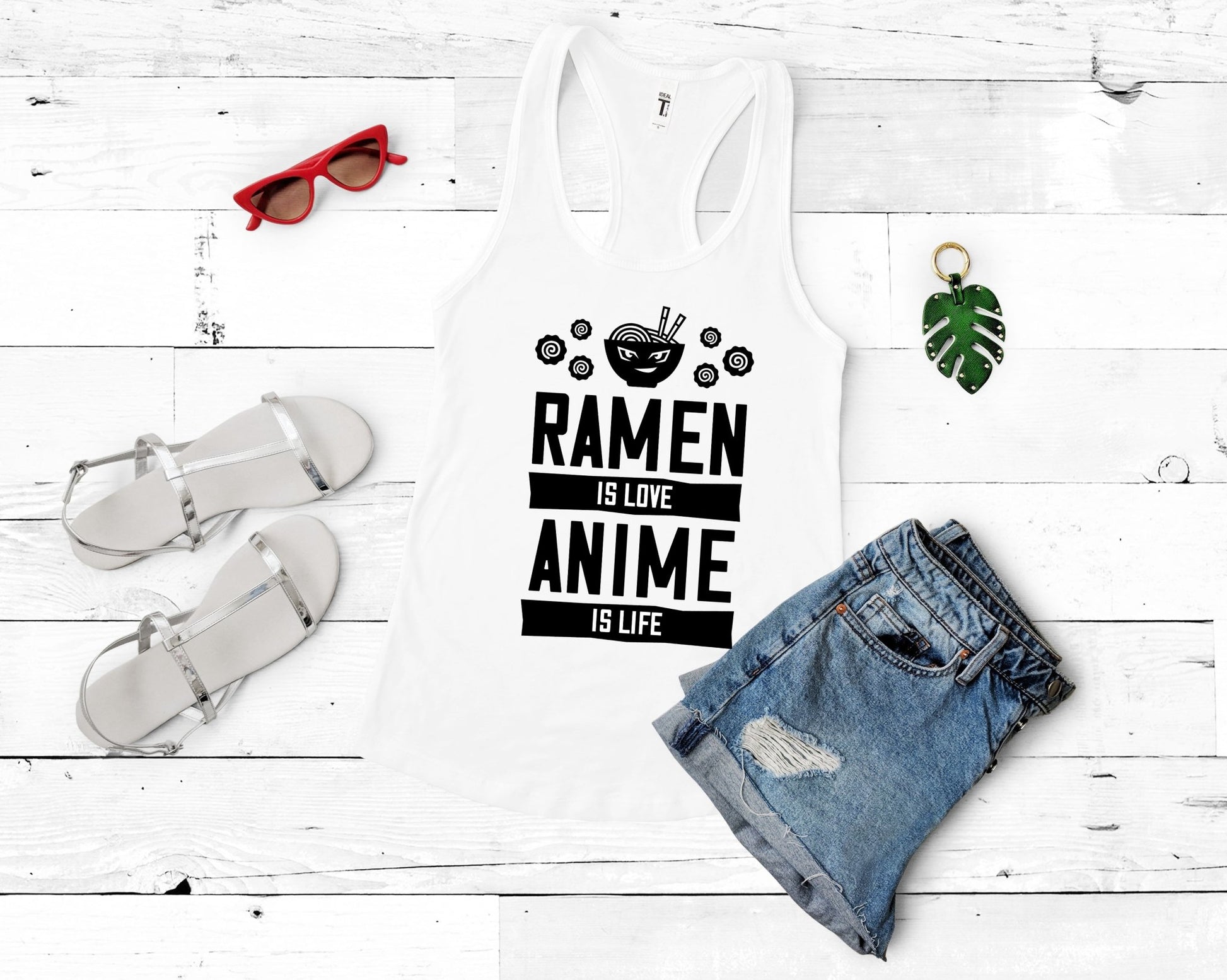 Ramen is Love Anime is Life Shirt for Foodie | Stocking Stuffer for College Student - Gone Coastal Creations - Shirts