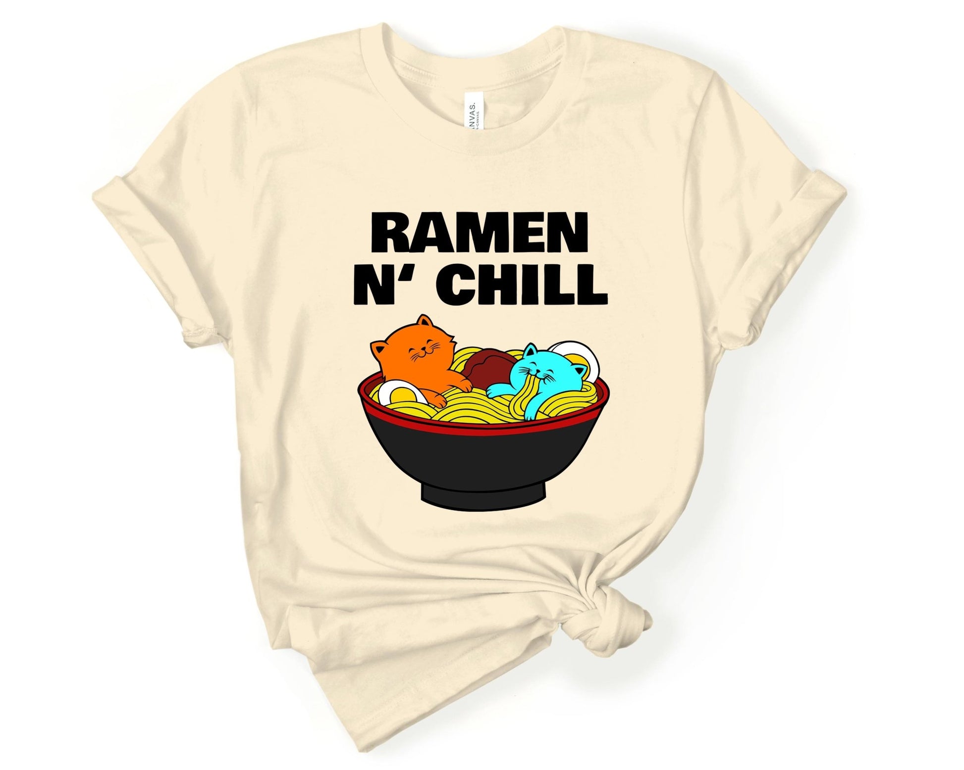 Ramen N Chill Shirt for Foodie | Stocking Stuffer for College Student - Gone Coastal Creations - Shirts