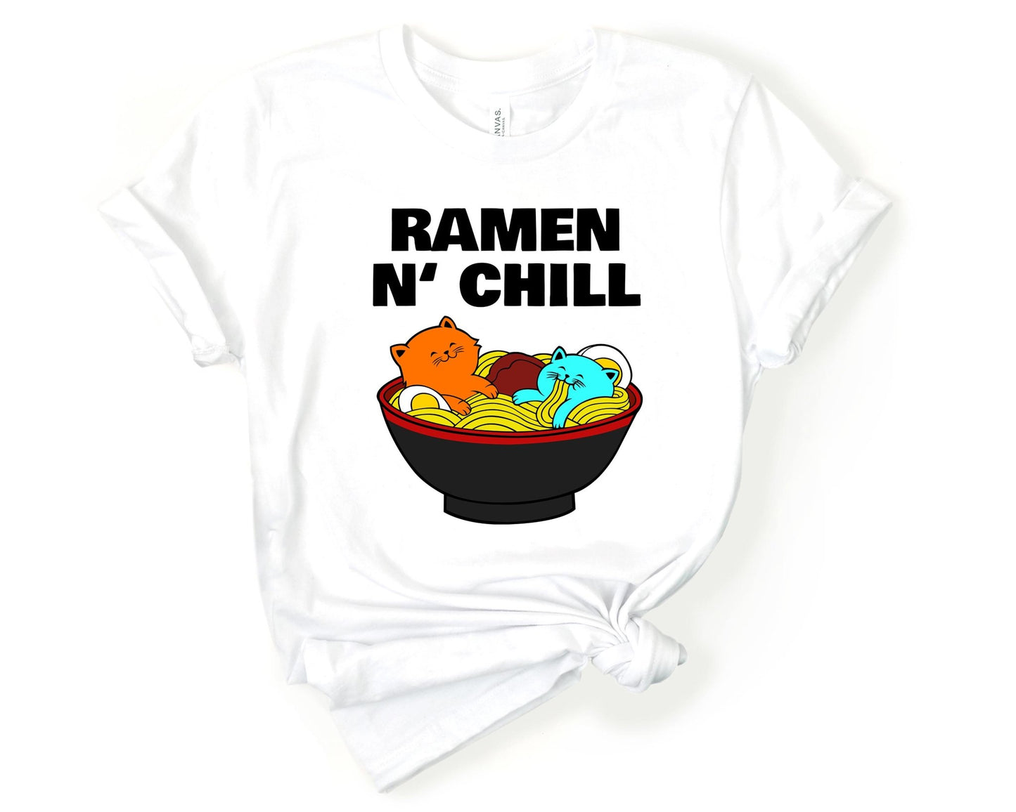 Ramen N Chill Shirt for Foodie | Stocking Stuffer for College Student - Gone Coastal Creations - Shirts