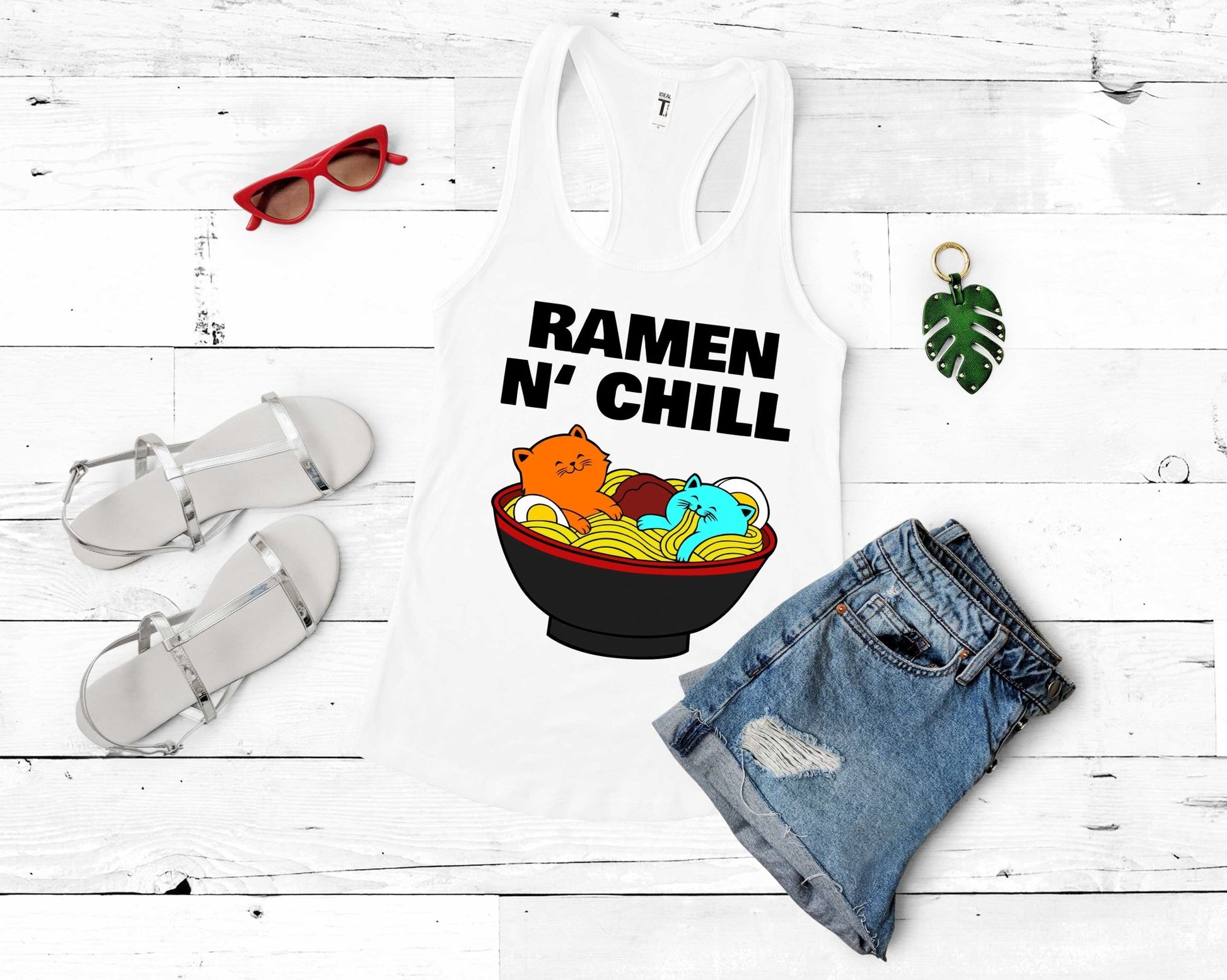 Ramen N Chill Shirt for Foodie | Stocking Stuffer for College Student - Gone Coastal Creations - Shirts