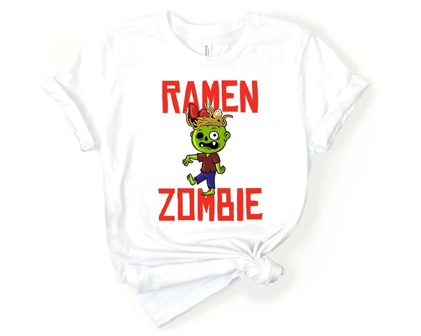 Ramen Zombie Shirt for Foodie | Stocking Stuffer for College Student - Gone Coastal Creations - Shirts