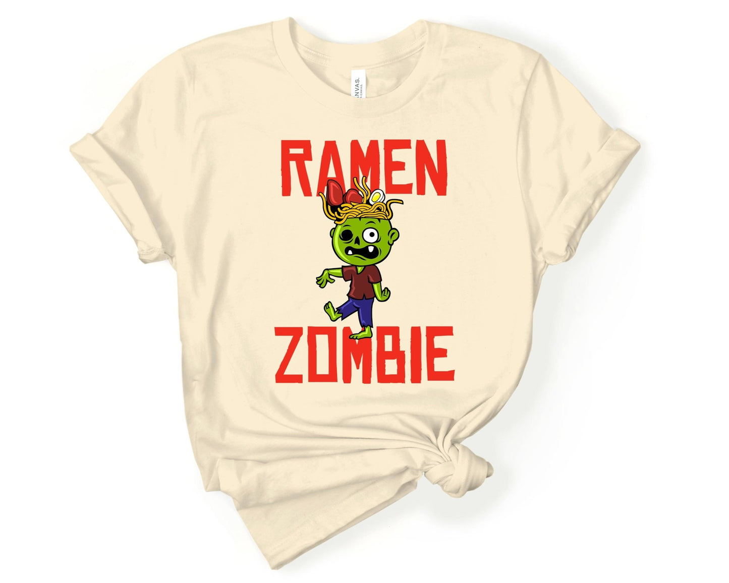 Ramen Zombie Shirt for Foodie | Stocking Stuffer for College Student - Gone Coastal Creations - Shirts