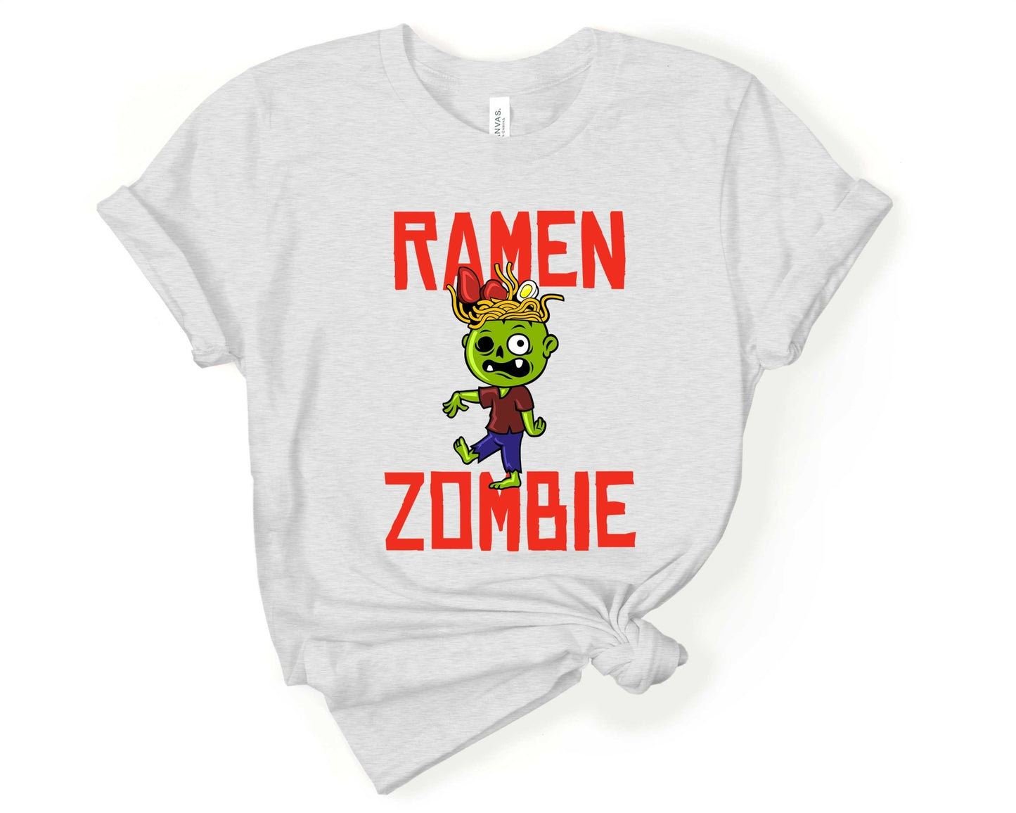 Ramen Zombie Shirt for Foodie | Stocking Stuffer for College Student - Gone Coastal Creations - Shirts