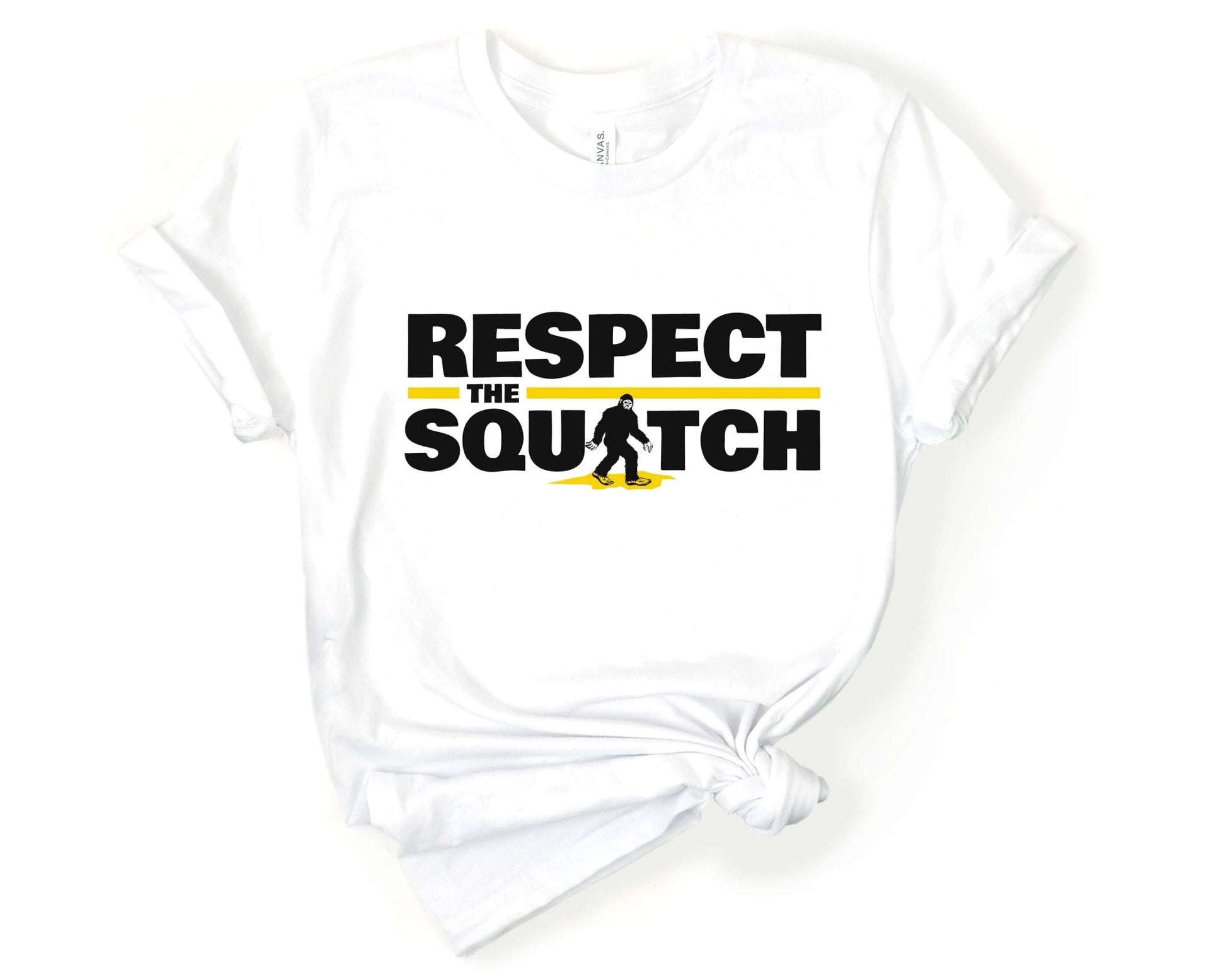 Respect the Sasquatch Bigfoot Lover T-Shirt - Gone Coastal Creations - Shirts