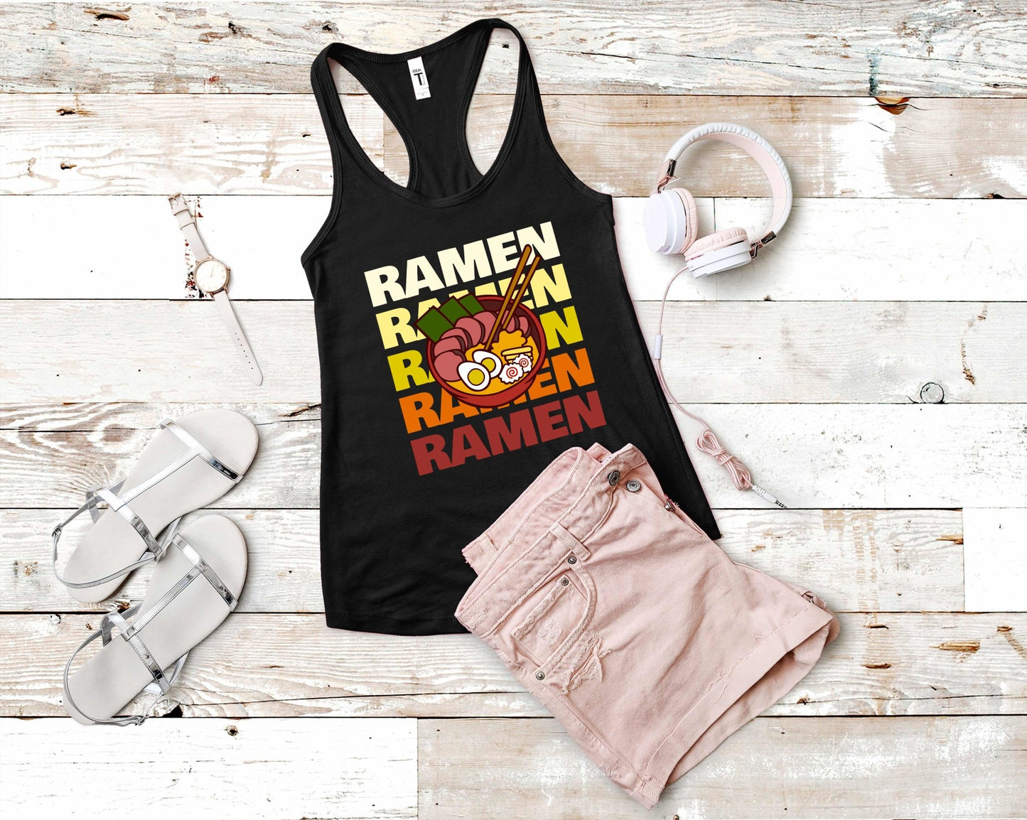 Retro Ramen Shirt for Foodie | Stocking Stuffer for College Student - Gone Coastal Creations - Shirts