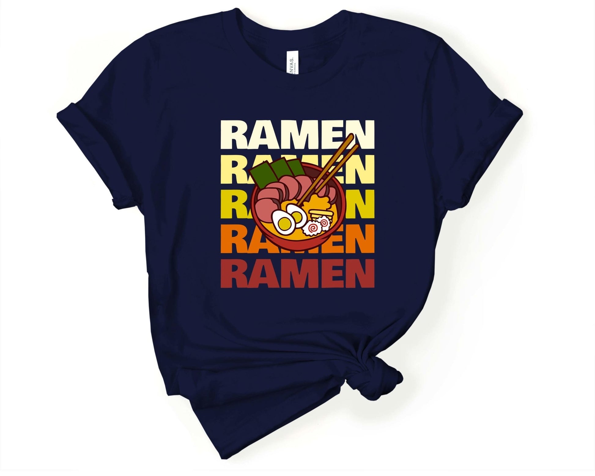 Retro Ramen Shirt for Foodie | Stocking Stuffer for College Student - Gone Coastal Creations - Shirts