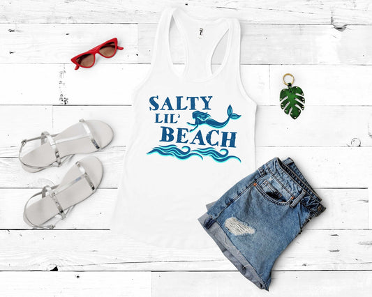 Salty Lil Beach | Mermaid Lovers Shirt - Gone Coastal Creations - Shirts