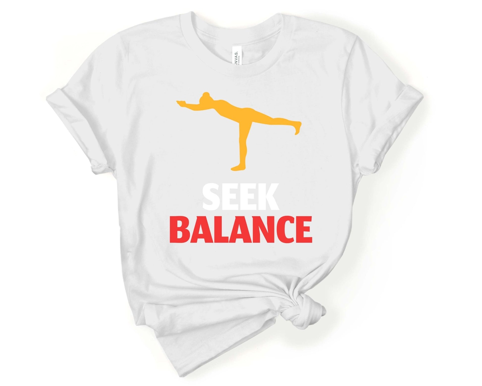 Seek Balance in Yoga | Yoga Lovers Shirt - Gone Coastal Creations - Shirts