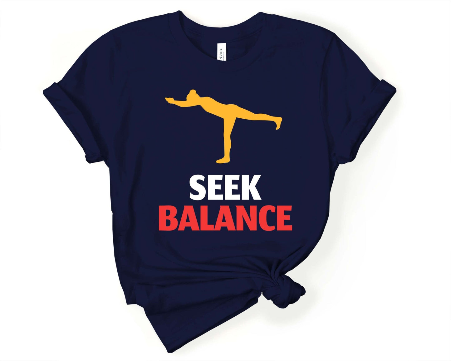 Seek Balance in Yoga | Yoga Lovers Shirt - Gone Coastal Creations - Shirts