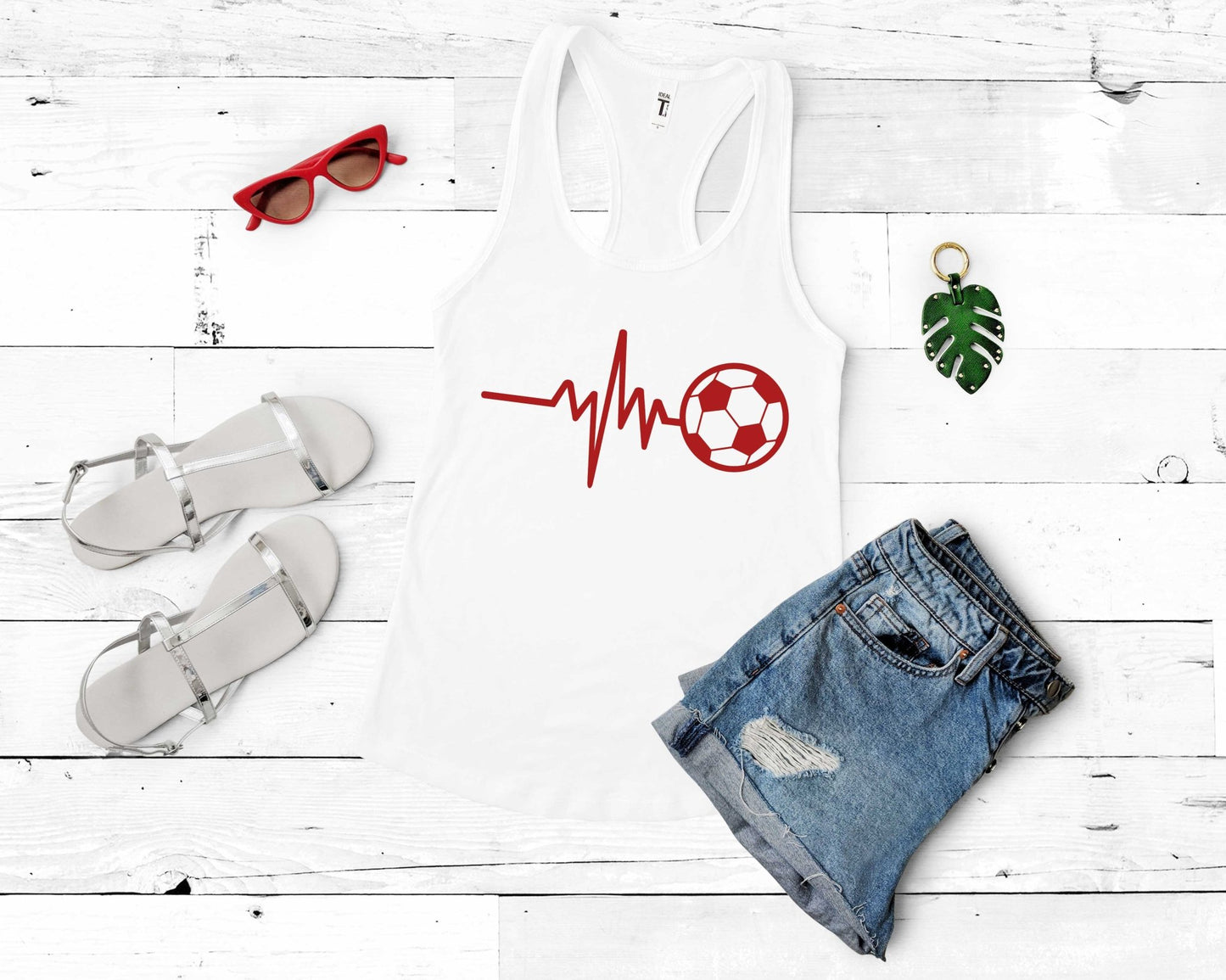 Soccer Heartbeat, Soccer is Life - Gone Coastal Creations - Shirts