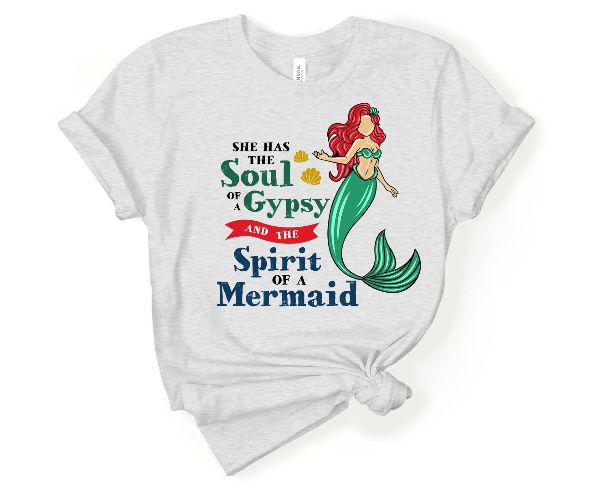 Soul of a Gypsy Spirit of a Mermaid | Mermaid Lovers Shirt - Gone Coastal Creations - Shirts