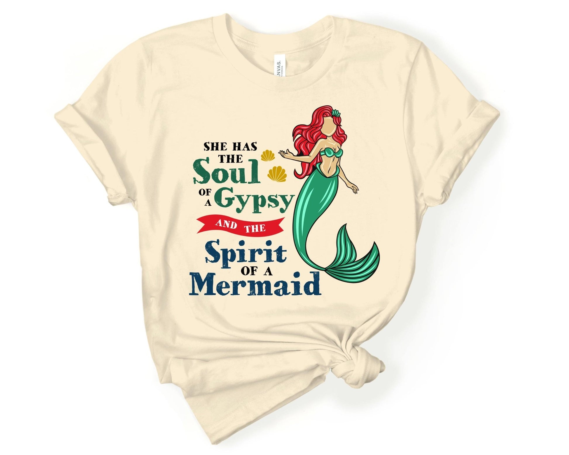 Soul of a Gypsy Spirit of a Mermaid | Mermaid Lovers Shirt - Gone Coastal Creations - Shirts