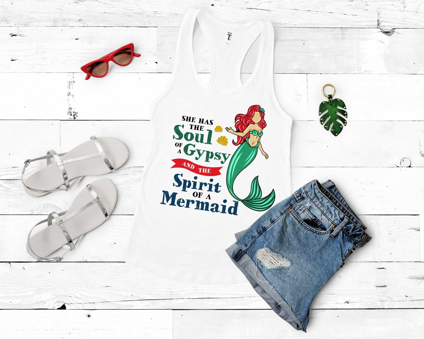 Soul of a Gypsy Spirit of a Mermaid | Mermaid Lovers Shirt - Gone Coastal Creations - Shirts