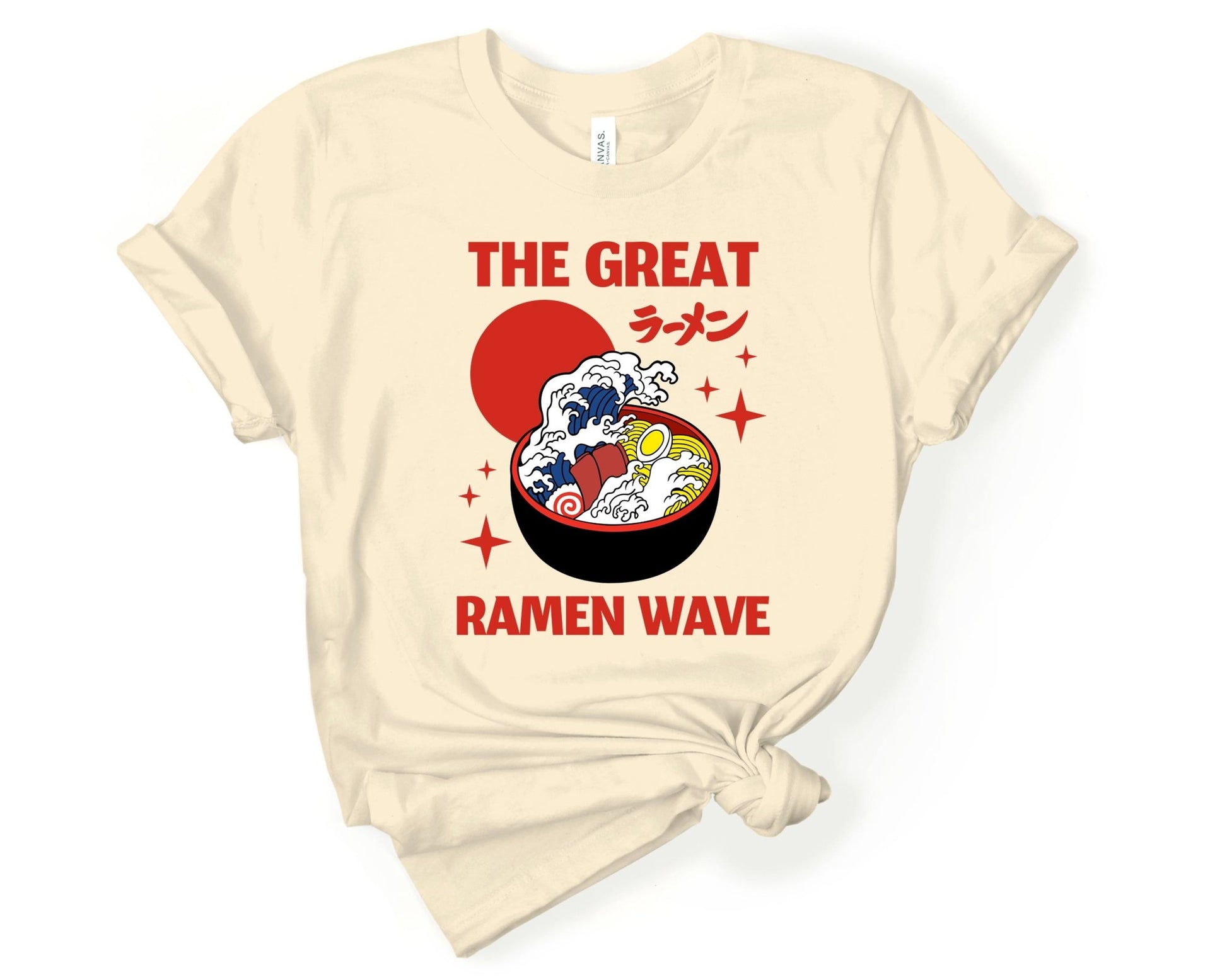 The Great Ramen Wave Shirt for Foodie | Stocking Stuffer for College Student - Gone Coastal Creations - Shirts