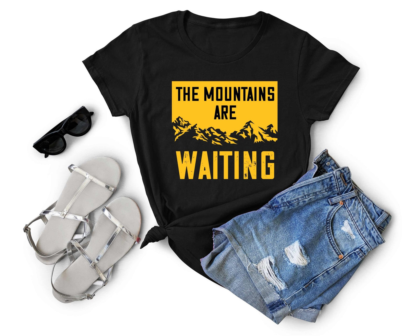 The Mountains are Waiting | Funny Camping Shirts for the Outdoor Adventurer - Gone Coastal Creations - shirts