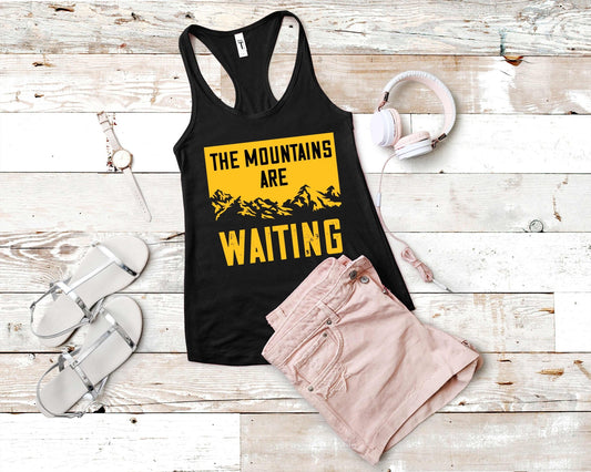 The Mountains are Waiting | Funny Camping Shirts for the Outdoor Adventurer - Gone Coastal Creations - shirts