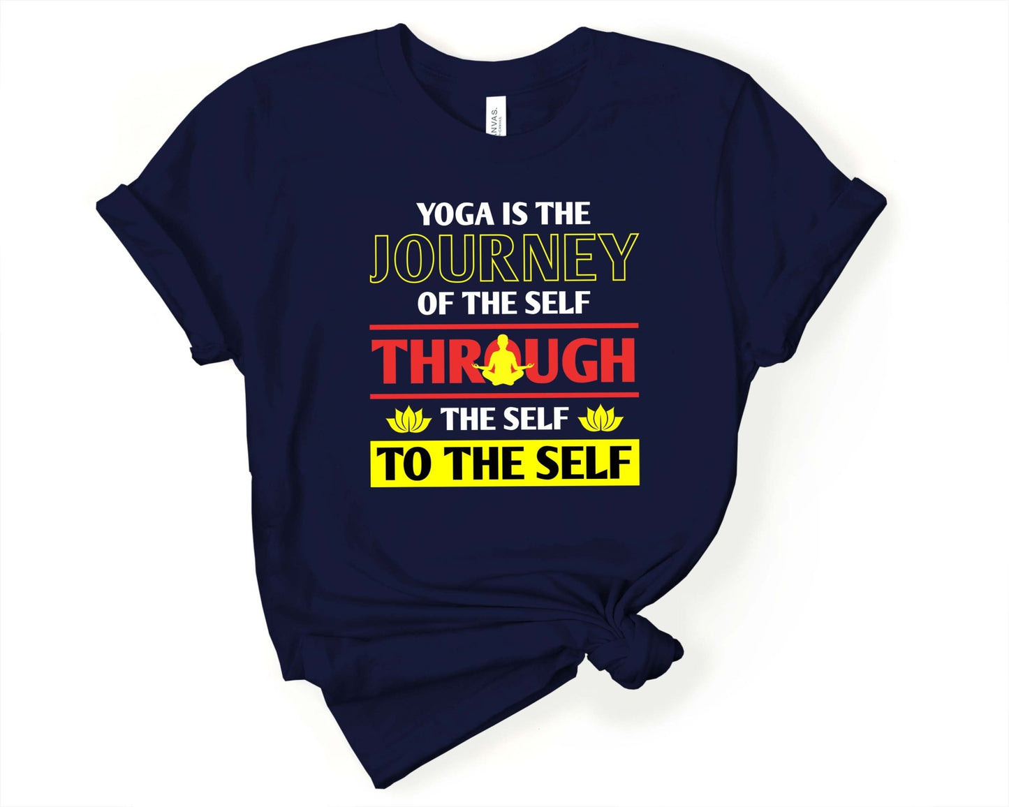 Yoga is the Journey of the Self | Yoga Inspirational Shirt - Gone Coastal Creations - Shirts