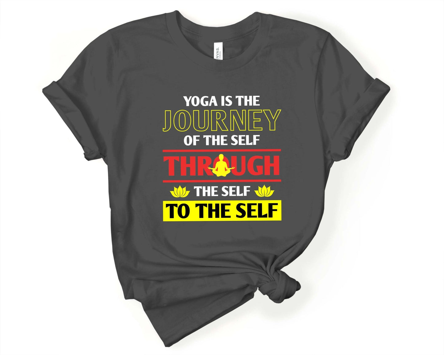 Yoga is the Journey of the Self | Yoga Inspirational Shirt - Gone Coastal Creations - Shirts